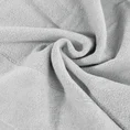 Ręcznik LUCY z miękką welurową bordiurą - 70 x 140 cm - srebrny 5