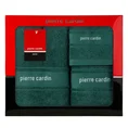 PIERRE CARDIN Komplet 3 szt ręczników NEL w eleganckim opakowaniu, idealne na prezent - 40 x 34 x 9 cm - ciemnoturkusowy 3