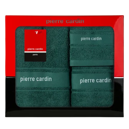 PIERRE CARDIN Komplet 3 szt. ręczników NEL w eleganckim opakowaniu, idealne na prezent PIERRE CARDIN Komplet 3 szt. ręczników NEL w eleganckim opakowaniu, idealne na prezent - 40 x 34 x 9 cm
