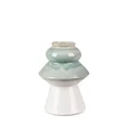 Wazon ceramiczny LIANA w stylu boho z efektem ombre - ∅ 17 x 23 cm - kremowy 2