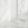 EUROFIRANY PREMIUM Ręcznik MILAN z puszystej bawełny frotte o ryżowej strukturze z błyszczącą bordiurą - 50 x 90 cm - biały 2
