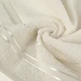 Ręcznik MANOLA z bordiurą podkreśloną żakardowymi paseczkami - 30 x 50 cm - kremowy 5
