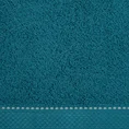 Ręcznik DAISY z bordiurą podkreśloną kontrastującym stebnowaniem - 70 x 140 cm - turkusowy 2