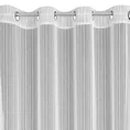 Firana NOELIA z tkaniny w prążki przeplatane  błyszczącą nicią - 300 x 250 cm - biały 6
