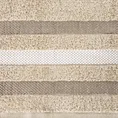 EUROFIRANY CLASSIC Ręcznik bawełniany GRACJA z ozdobną bordiurą w pasy - 30 x 50 cm - beżowy 2