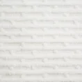DESIGN 91 koc LISA z wytłaczanym wzorem pasów - 150 x 200 cm - biały 4