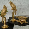 Liść figurka dekoracyjna złota - 11 x 5 x 34 cm - złoty 9