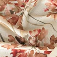 Zasłona JENNY o strukturze naturalnej tkaniny z nadrukiem pięknych kwiatów - 140 x 250 cm - naturalny 6