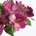 RODODENDRON sztuczny kwiat dekoracyjny o płatkach z jedwabistej tkaniny - 48 cm - amarantowy 2