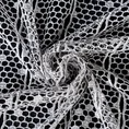 Zazdrostka OLA z ażurowej matowej tkaniny - 150 x 60 cm - srebrny 4