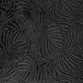 LIMITED COLLECTION Narzuta LILI 4 ze szlachetnego welwetu  pikowana metodą hot press w botaniczny wzór liści lilii wodnej - 280 x 260 cm - czarny 6