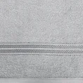 Ręcznik LORI z bordiurą podkreśloną błyszczącą nicią - 50 x 90 cm - popielaty 2