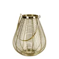 Lampion dekoracyjny MELA złoty z metalu - ∅ 27 x 32 cm - złoty 2