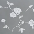 Tkanina firanowa żakardowa z motywem kwiatów - 250 cm - biały 4