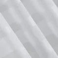 Firana z matowej etaminy zdobiona pasami z moherową błyszczącą nicią - 140 x 250 cm - biały 6