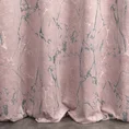 Zasłona WERA z miękkiej welwetowej tkaniny zdobiona nadrukiem przypominającym marmur - 140 x 250 cm - różowy 3