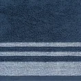 Ręcznik MERY bawełniany zdobiony bordiurą w subtelne pasy - 30 x 50 cm - granatowy 2