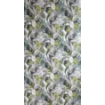 Zasłona gotowa MARILA z tkaniny typu oxford zdobiona nadrukiem malowanych pędzlem liści - 140 x 270 cm - stalowy 7