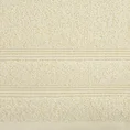 Ręcznik ALINE klasyczny z bordiurą w formie tkanych paseczków - 70 x 140 cm - kremowy 2
