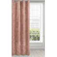 Zasłona z miękkiej szenilowej tkaniny jednokolorowa - 140 x 250 cm - różowy 2