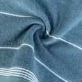 Ręcznik z bordiurą w formie sznurka - 30 x 50 cm - ciemnoniebieski 5