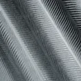 Zasłona LUSSI z lśniącego welwetu z żakardowym wzorem - 140 x 250 cm - stalowy 10