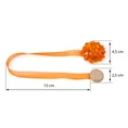 Upinacz dekoracyjny do firan i zasłon z magnesem - 15 cm - pomarańczowy 1