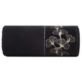 LIMITED COLLECTION ręcznik VICTORIA 50x90 cm z welwetową bordiurą z motywem liści miłorzębu SIŁA ZŁOTA - 50 x 90 cm - czarny 3