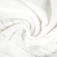 Ręcznik bawełniany z błyszczącymi cyrkoniami - 70 x 140 cm - kremowy 5