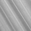 Firana LOARA z lekkiej etaminy ze srebrnym nadrukiem - 140 x 250 cm - biały 7