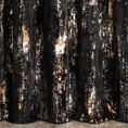 Tkanina zasłonowa welwet zdobiony metalicznym nadrukiem - 140 cm - czarny 2