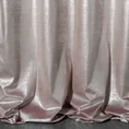Zasłona welwetowa AMBI z nakrapianym srebrnym nadrukiem - 140 x 270 cm - pudrowy róż 3