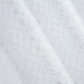 Firana JEROME zdobiona geometrycznym srebrnym nadrukiem - 140 x 250 cm - biały 5