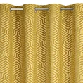 PIERRE CARDIN zasłona INGA z matowego welwetu z żakardowym geometrycznym wzorem - 140 x 250 cm - złoty 5