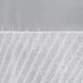 Zasłona z pasem tkaniny zdobionej wystającą moherową nicią oraz woalu - 140 x 250 cm - biały 7