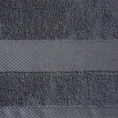 ELLA LINE Ręcznik ANDREA w kolorze stalowym, klasyczny z tkaną bordiurą o wyjątkowej miękkości - 70 x 140 cm - stalowy 2