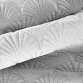 EUROFIRANY PREMIUM narzuta  z miękkiego welwetu pikowana metodą tradycyjnego szycia wzór art deco - 220 x 240 cm - biały 3