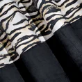 EWA MINGE Zasłona KELIS z miękkiego welwetu zdobiona pasem z motywem zwierzęcym - 140 x 250 cm - czarny 5