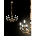 Lampa ośmioramienna MELBA z kryształami - ∅ 71 x 120 cm - złoty 3