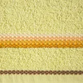 Ręcznik z delikatnym ozdobnym stebnowaniem - 30 x 50 cm - żółty 2