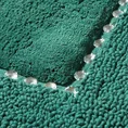 Miękki bawełniany dywanik CHIC zdobiony kryształkami - 60 x 90 cm - ciemnozielony 4