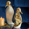 Pingwin - figurka ceramiczna biało-złota - 16 x 16 x 29 cm - biały 4