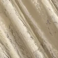 Zasłona  KORNELIA z miękkiej welwetowej tkaniny zdobiona szampańskim nadrukiem przypominającym marmur - 140 x 270 cm - beżowy 5