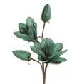 MAGNOLIA kwiat sztuczny dekoracyjny - dł. 59 cm dł. kwiat 30 cm śr. 17 cm - ciemnoturkusowy 1