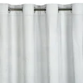 DESIGN 91 Zasłona GINA z welwetu z nadrukiem wachlarzy - 140 x 250 cm - biały 4