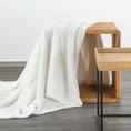 DESIGN 91 narzuta-koc na fotel LORI z polaru typu flano - 70 x 160 cm - biały 1