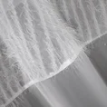 Zasłona AMIRA z pasem tkaniny zdobionej puszystą moherową nicią oraz woalem - 140 x 250 cm - jasnoszary 6