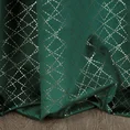 Zasłona welwetowa CAMELIA z geometrycznym błyszczącym nadrukiem - 140 x 250 cm - zielony 3