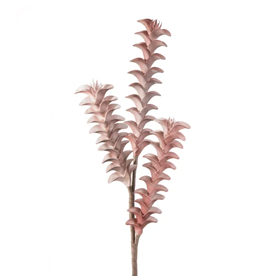 Gałązka  sztuczny kwiat dekoracyjny - 75 cm - różowy