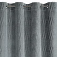 Zasłona LUSSI z lśniącego welwetu z żakardowym wzorem - 140 x 250 cm - stalowy 6
